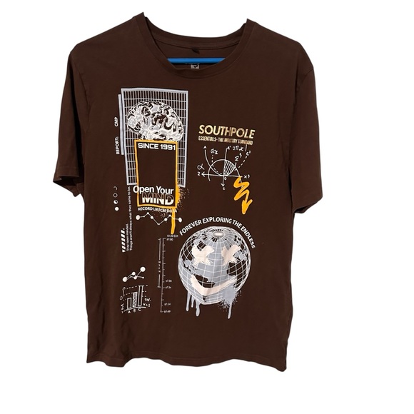 South Pole Other - Vtg Southpole brown Shirt Mens L Skater Y2K Tee